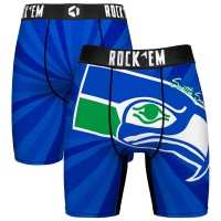 Seattle Seahawks Rock Em Socks Throwback Swirl Boxer Briefs