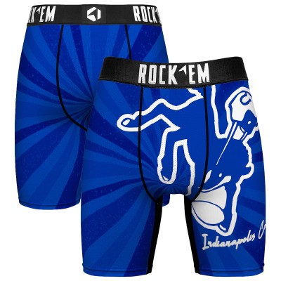 Indianapolis Colts Rock Em Socks Throwback Swirl Boxer Briefs