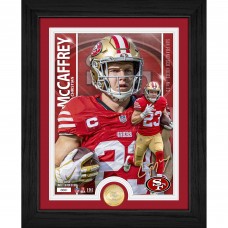 San Francisco 49ers Christian McCaffrey Highland Mint 13 x 16 Bronze Coin Photo Mint