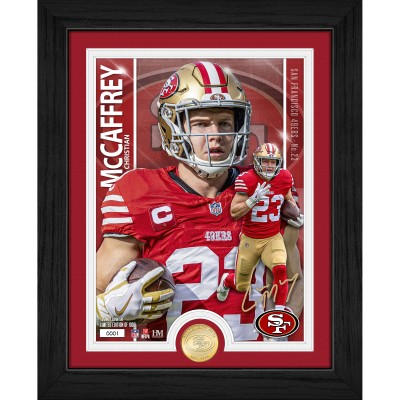 San Francisco 49ers Christian McCaffrey Highland Mint 13 x 16 Bronze Coin Photo Mint
