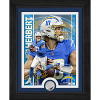 Los Angeles Chargers Justin Herbert Highland Mint 13 x 16 Silver Coin Photo Mint