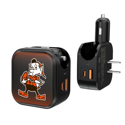 Cleveland Browns Keyscaper 2-in-1 USB A/C Charger
