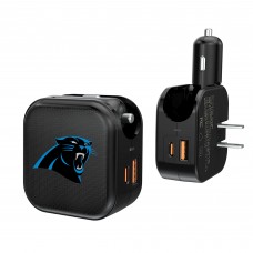 Carolina Panthers Keyscaper 2-in-1 USB A/C Charger