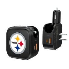Pittsburgh Steelers Keyscaper 2-in-1 USB A/C Charger