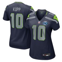 Женская игровая джерси Seattle Seahawks Cooper Kupp Nike College Navy Team 50th Season Game