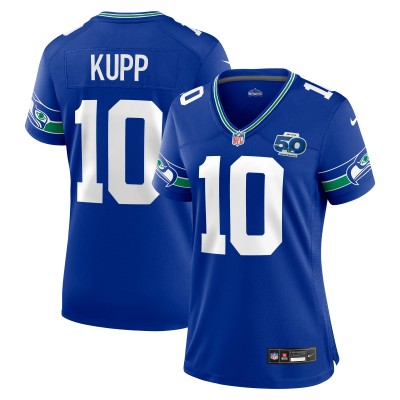 Женская игровая джерси Seattle Seahawks Cooper Kupp Nike Royal Alternate 2 50th Season Game