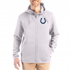 Indianapolis Colts Cutter & Buck Gray Roam Epic Comfort Recycled Full-Zip Hoodie Jacket