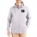 New York Giants Cutter & Buck Gray Roam Epic Comfort Recycled Full-Zip Hoodie Jacket