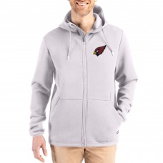 Arizona Cardinals Cutter & Buck Gray Roam Epic Comfort Recycled Full-Zip Hoodie Jacket