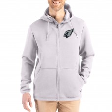 Arizona Cardinals Cutter & Buck Gray Roam Epic Comfort Recycled Full-Zip Hoodie Jacket