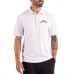 Los Angeles Chargers Cutter & Buck White Forge Epic Confidence Fine Line Stripe Stretch Recycled Polo Los Angeles Chargers Cutter & Buck White Forge Epic Confidence Fine Line Stripe Stretch Recycled Polo