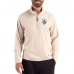 Los Angeles Chargers Cutter & Buck Light Brown Adapt Eco Knit Hybrid Recycled Quarter-Zip Jacket
