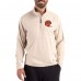 Cincinnati Bengals Cutter & Buck Light Brown Adapt Eco Knit Hybrid Recycled Quarter-Zip Jacket