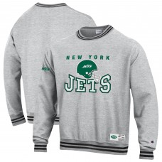 New York Jets Champion Gray Reverse Weave Fleece Sweatshirt New York Jets Champion Gray Reverse Weave Fleece Sweatshirt