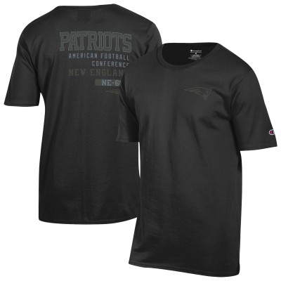 New England Patriots Champion Black Tonal Logo T-Shirt