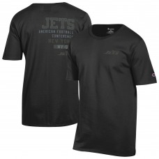 New York Jets Champion Black Tonal Logo T-Shirt New York Jets Champion Black Tonal Logo T-Shirt