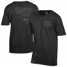 New York Giants Champion Black Tonal Logo T-Shirt