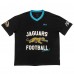 Unisex Jacksonville Jaguars Duvin Designs Co. Black Football V-Neck T-Shirt