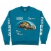 Unisex Jacksonville Jaguars Duvin Designs Co. Teal Fleece Sweatshirt