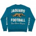 Unisex Jacksonville Jaguars Duvin Designs Co. Teal Fleece Sweatshirt