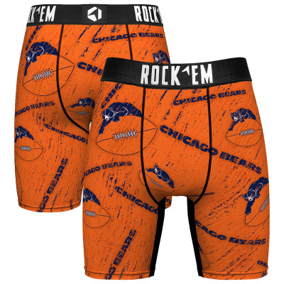 Боксеры Unisex Chicago Bears Rock Em Socks Throwback Logo Allover