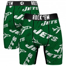Unisex New York Jets Rock Em Socks Throwback Logo Allover Boxer Briefs Unisex New York Jets Rock Em Socks Throwback Logo Allover Boxer Briefs