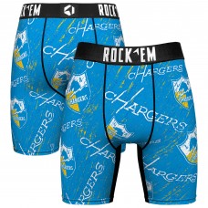 Unisex Los Angeles Chargers Rock Em Socks Throwback Logo Allover Boxer Briefs Unisex Los Angeles Chargers Rock Em Socks Throwback Logo Allover Boxer Briefs