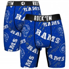Los Angeles Rams Rock Em Socks Unisex Throwback Logo Allover Boxer Briefs Los Angeles Rams Rock Em Socks Unisex Throwback Logo Allover Boxer Briefs