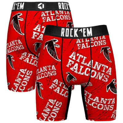 Боксеры Unisex Atlanta Falcons Rock Em Socks Throwback Logo Allover