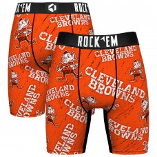 Unisex Cleveland Browns Rock Em Socks Throwback Logo Allover Boxer Briefs Unisex Cleveland Browns Rock Em Socks Throwback Logo Allover Boxer Briefs