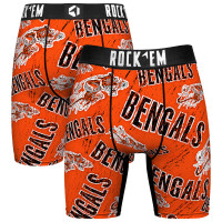 Боксеры Unisex Cincinnati Bengals Rock Em Socks Throwback Logo Allover