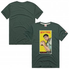 Unisex New York Jets Joe Namath Homage Green Trading Card Tri-Blend T-Shirt Unisex New York Jets Joe Namath Homage Green Trading Card Tri-Blend T-Shirt