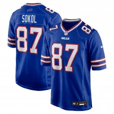 Игровая джерси Buffalo Bills Matt Sokol Nike Royal Team Game