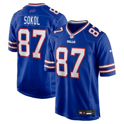 Игровая джерси Buffalo Bills Matt Sokol Nike Royal Team Game