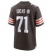 Cleveland Browns Cornelius Lucas Nike Brown Team Game Jersey