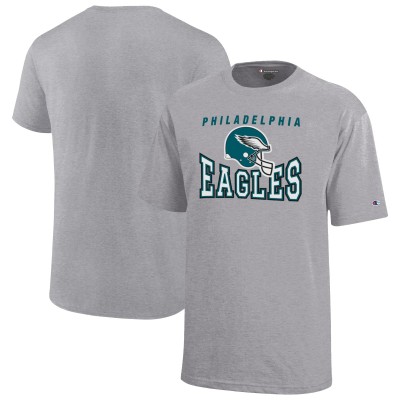 Подростковая Philadelphia Eagles Champion Gray Graphic T-Shirt
