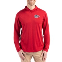 Kansas City Chiefs Cutter & Buck Red Americana Coastline Epic Comfort Eco Recycled Long Sleeve Hoodie T-Shirt