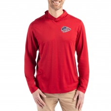 Kansas City Chiefs Cutter & Buck Red Americana Coastline Epic Comfort Eco Recycled Long Sleeve Hoodie T-Shirt