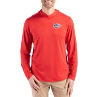 Kansas City Chiefs Cutter & Buck Red Americana Coastline Epic Comfort Eco Recycled Long Sleeve Hoodie T-Shirt