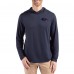 Футболка с длинным рукавом с капюшоном Baltimore Ravens Cutter & Buck Navy Americana Coastline Epic Comfort Eco Recycled