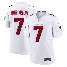 Джерси Atlanta Falcons Bijan Robinson Nike White Game Джерси Atlanta Falcons Bijan Robinson Nike White Game