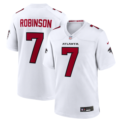 Джерси Atlanta Falcons Bijan Robinson Nike White Game