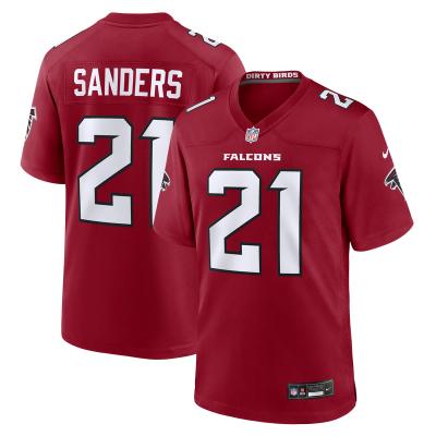 Джерси Atlanta Falcons Deion Sanders Nike Red Retired Game