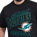 Miami Dolphins G-III Sports by Carl Banks Black Adaptive Headliner Graphic T-Shirt