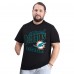 Miami Dolphins G-III Sports by Carl Banks Black Adaptive Headliner Graphic T-Shirt
