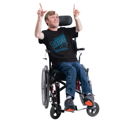 Футболка Carolina Panthers G-III Sports by Carl Banks Black Adaptive Headliner Graphic