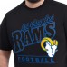 Los Angeles Rams G-III Sports by Carl Banks Adaptive Headliner Graphic T-Shirt - Black