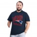 New England Patriots G-III Sports by Carl Banks Navy Adaptive Headliner Graphic T-Shirt