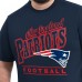 New England Patriots G-III Sports by Carl Banks Navy Adaptive Headliner Graphic T-Shirt