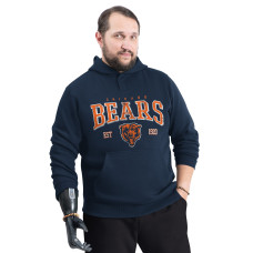 Толстовка Chicago Bears G-III Sports by Carl Banks Navy Adaptive Team Spirit Graphic Fleece